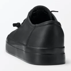 Online Muji Zapatillas de piel para hombre