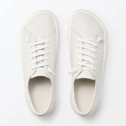 Online Muji Zapatillas de piel para hombre