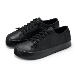 Online Muji Zapatillas de piel para hombre