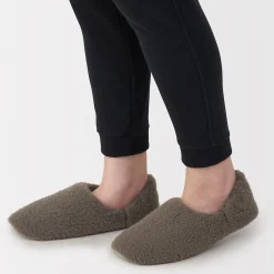 Clearance Muji Zapatos de microfibra de estar por casa